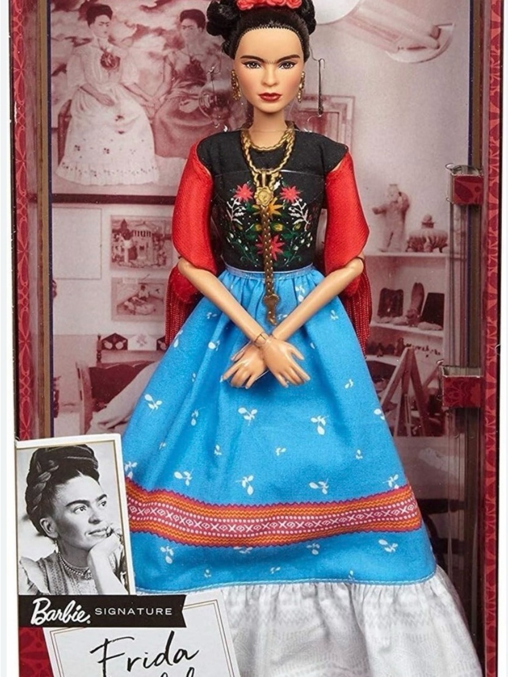 LOT of FOUR Barbie Collectible Signature Rosa Parks Frida Kahlo Latin Asian - Picture 3 of 6
